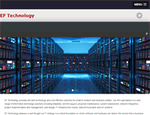 Tablet Screenshot of eftechnology.com
